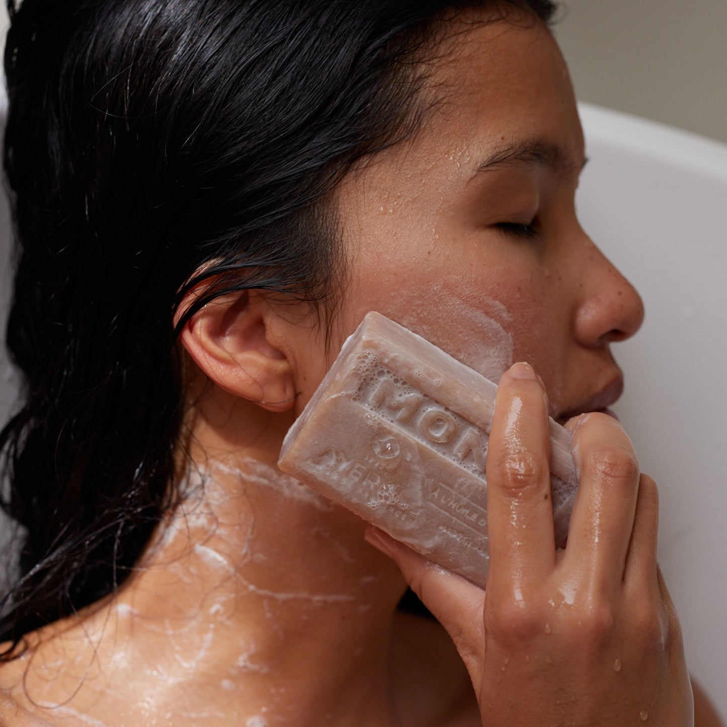 Monoi French soap bar, made in France