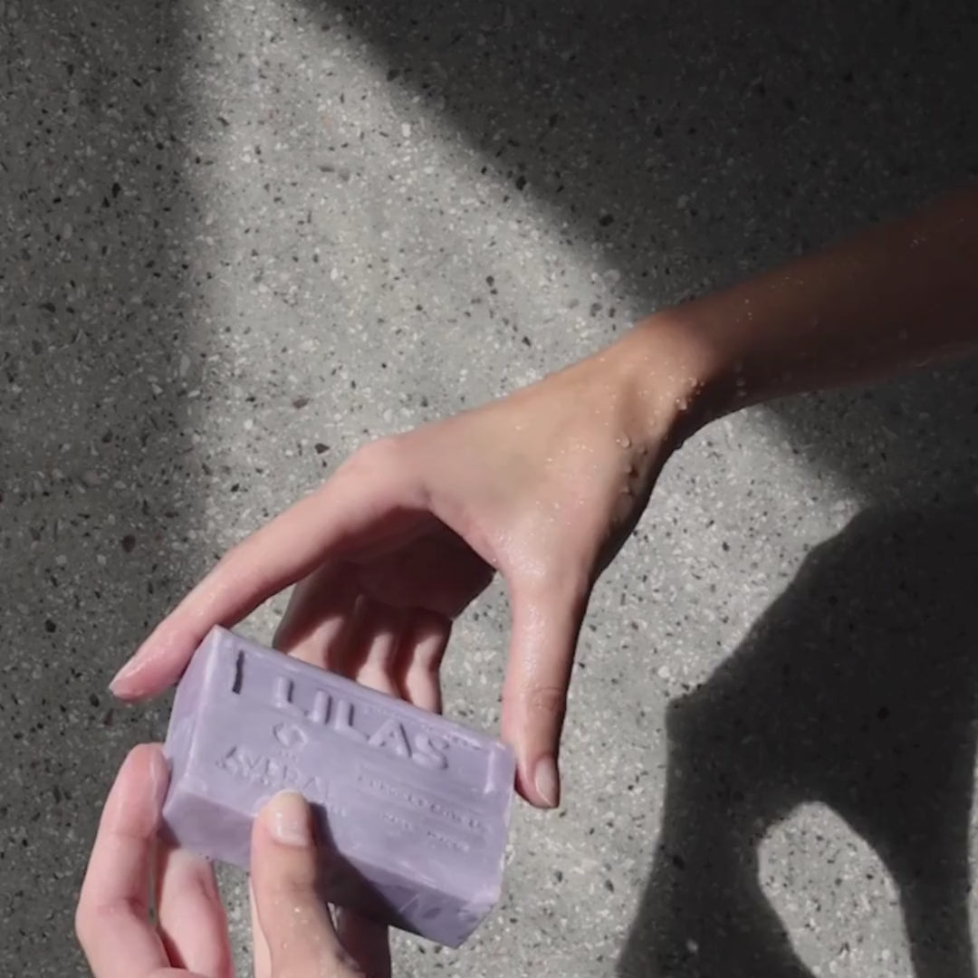 lilac french triple milled bar soap