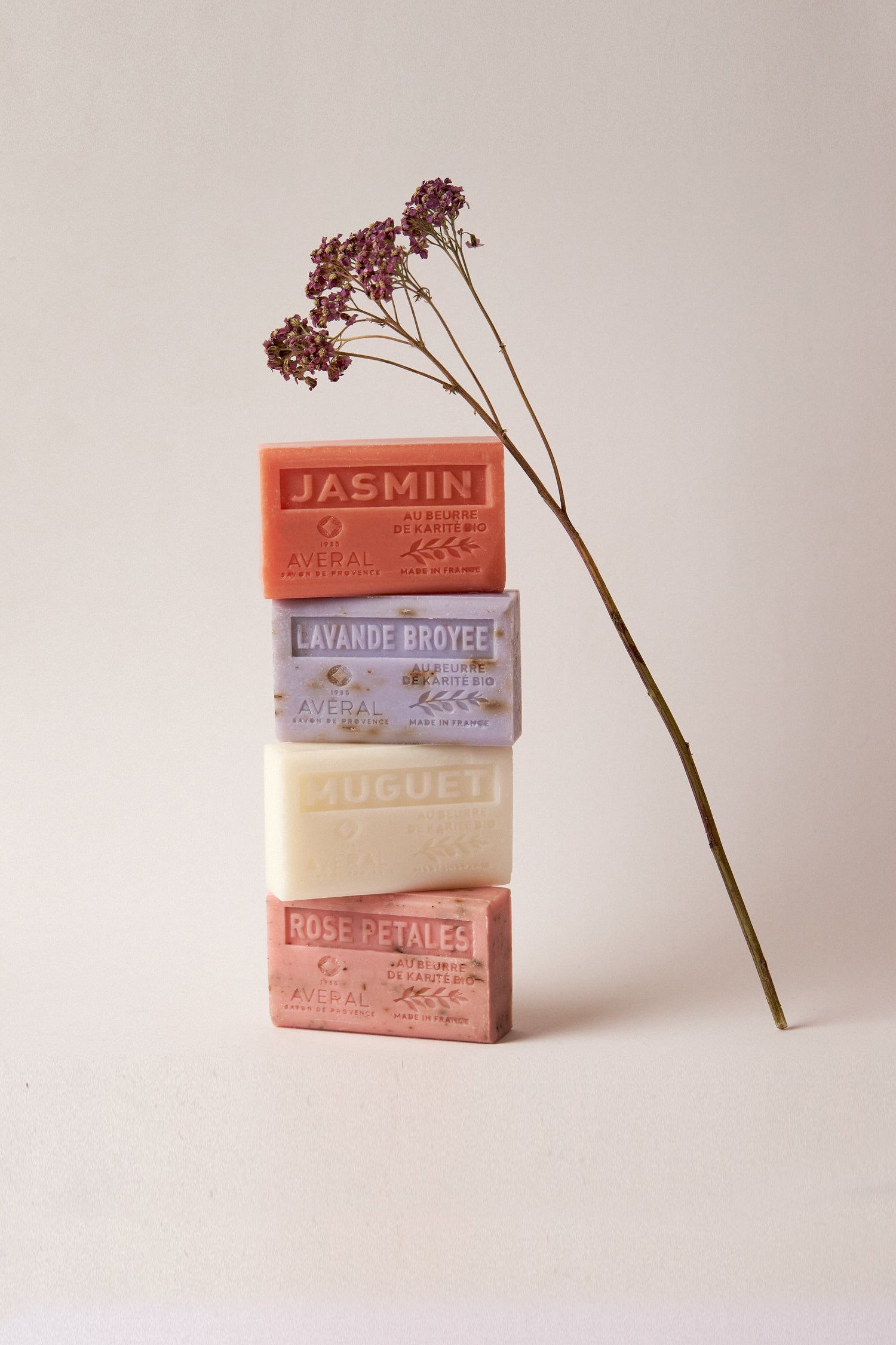floral bar soaps made with organic olive oil