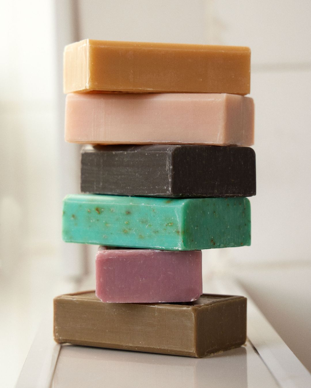 Stack of Averal Provence triple milled French soaps