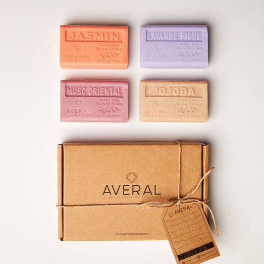 For Her French Soaps Gift Box  | Set of 4  French Bar Soaps