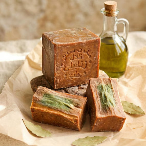 Aleppo soap made with olive and laurel oil