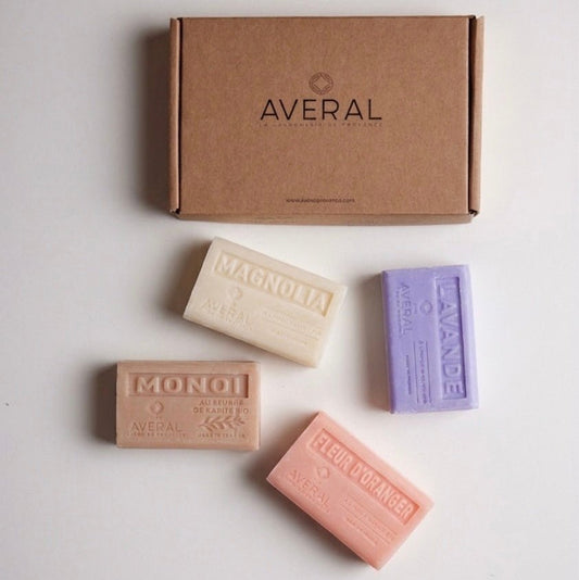 Essential Care Gift Set of 4 French Soap Bars - Averal Provence French Soaps