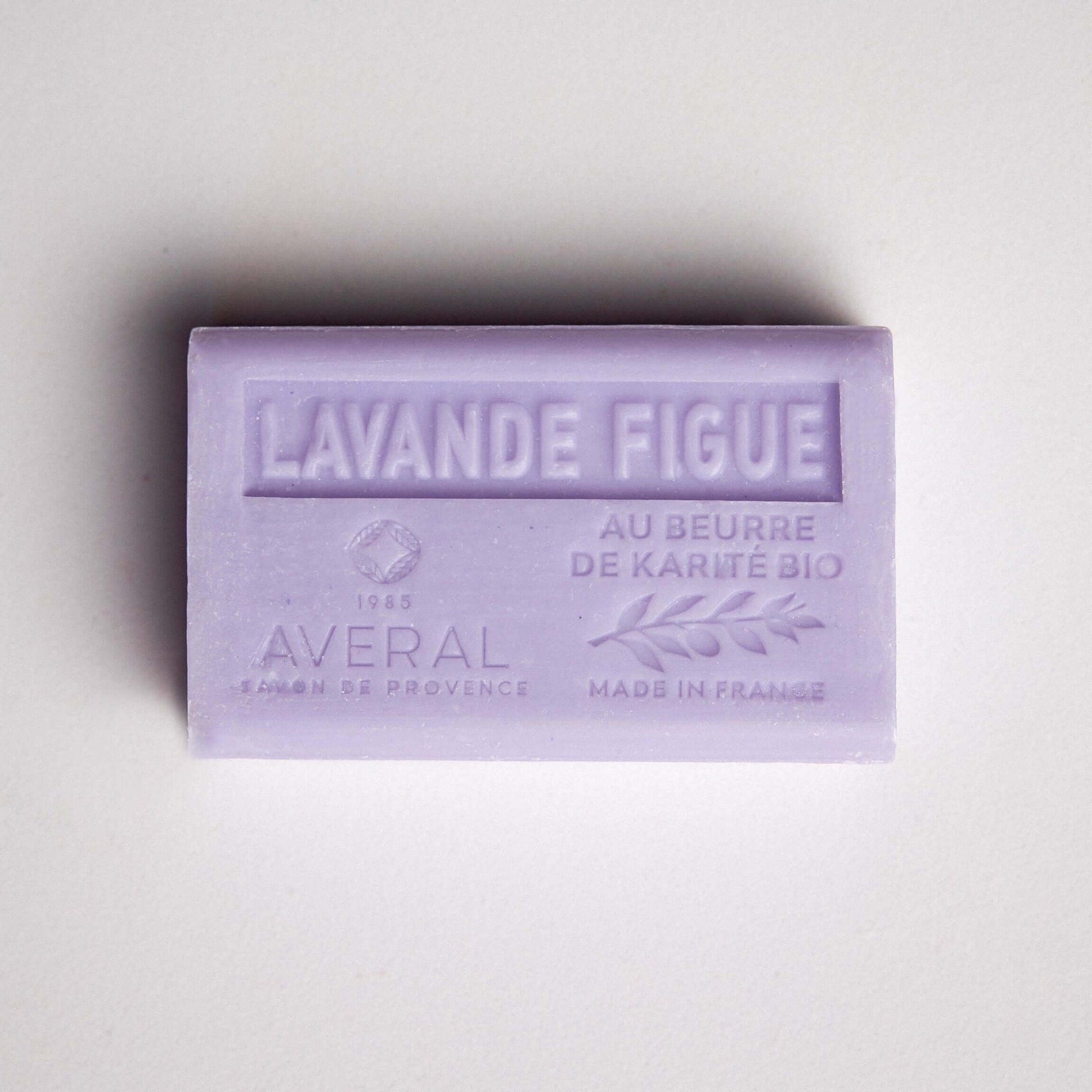 Lavender Fig Bar Soap made with olive oil