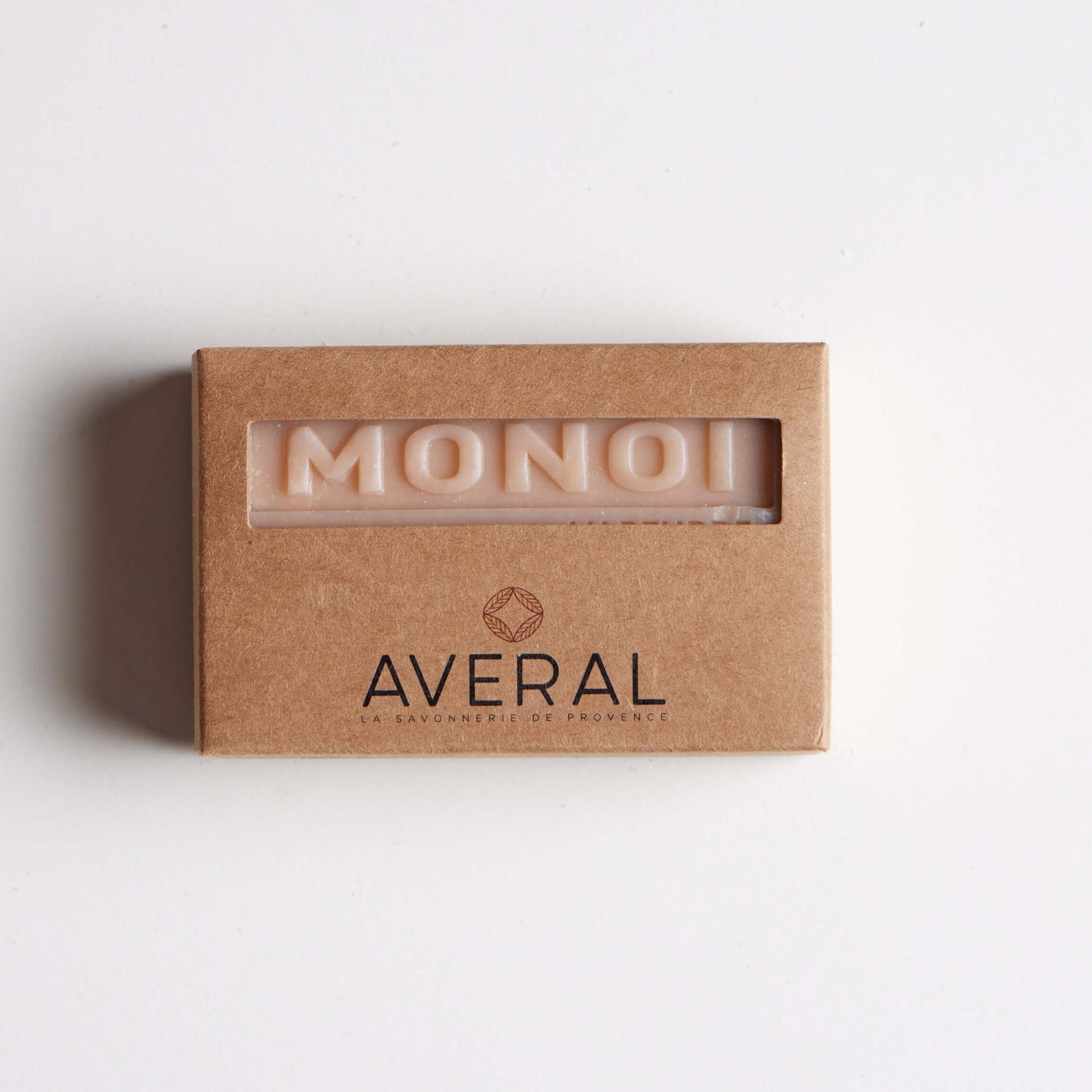 Monoi soap in Averal Provence kraft paper packaging