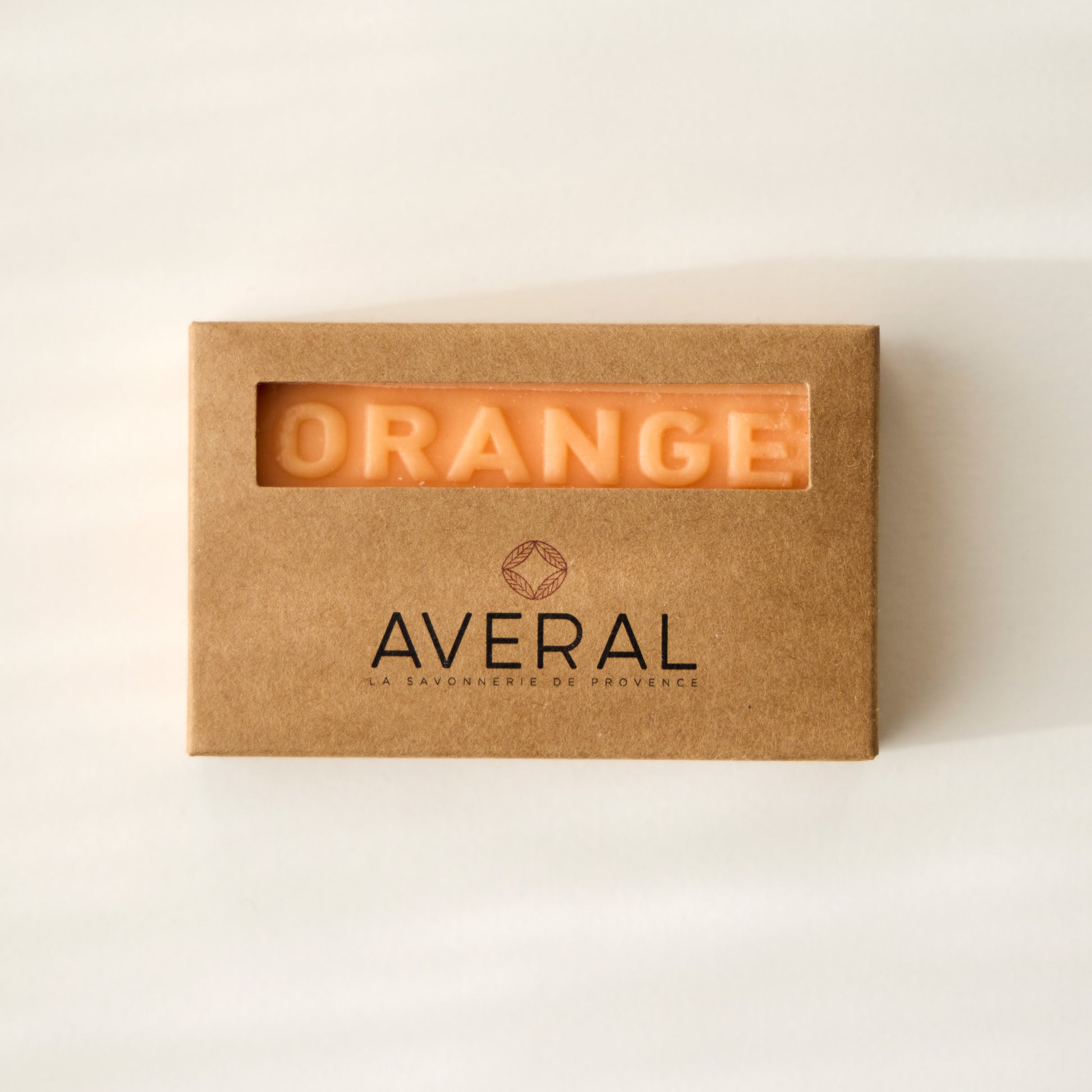 french triple milled orange bar soap averal provence