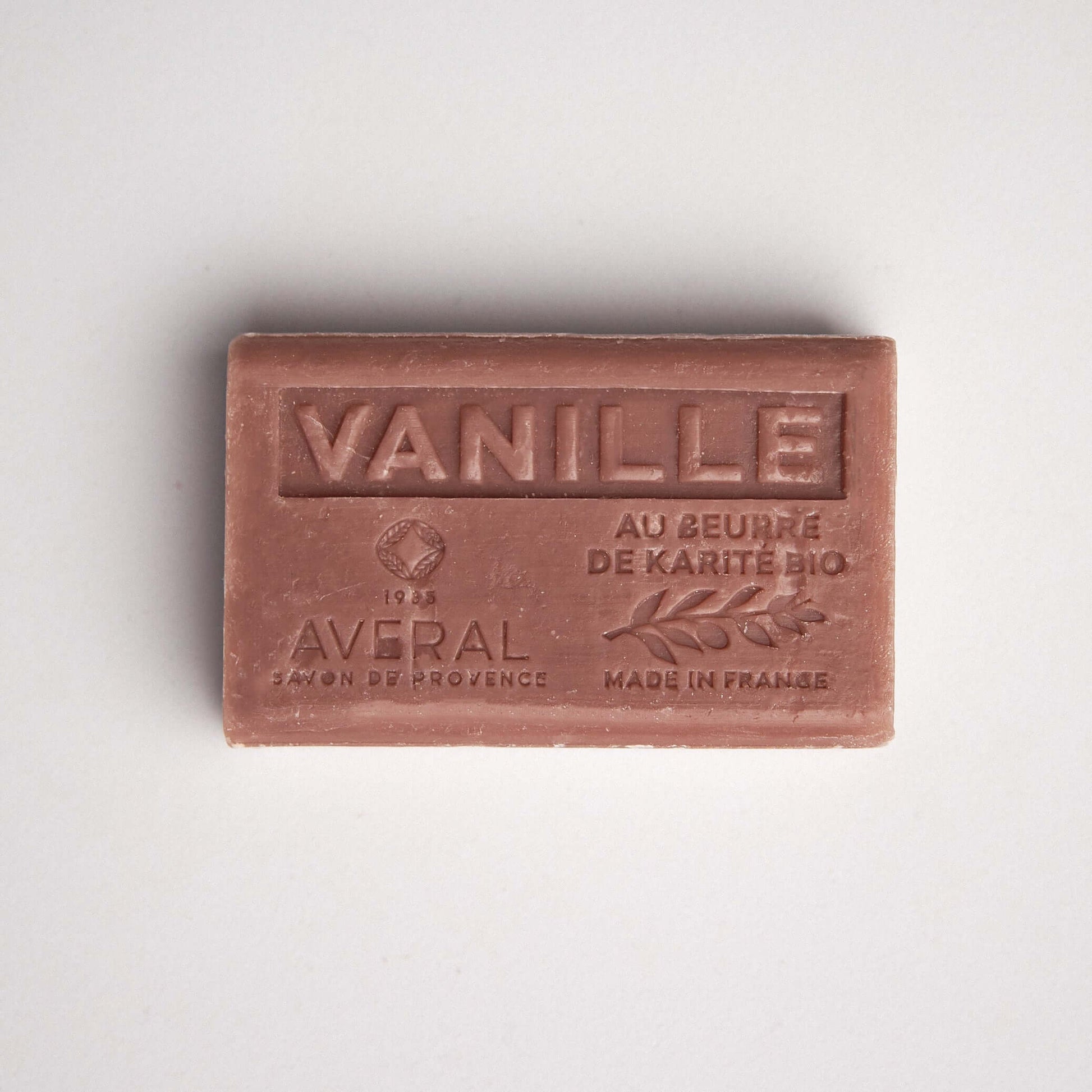 vanilla moisturizing bar soap made with shea butter and olive oil